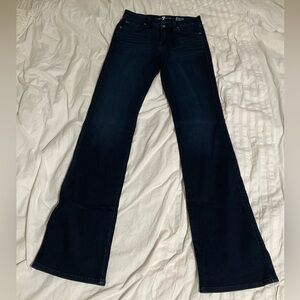 7 For All Mankind NWOT KIMMIE Squiggle Bootcut Blue Jeans